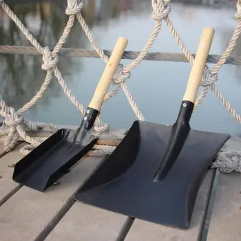 Multifunctional Shovel Chimney Shovel Fireplace Tool Steel Dustpan Ash Shovel Fireplace Cleaning Tool Gardening Tool
