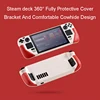 Protective Case for Steam Deck Soft Flip Leather Cover with Stand Full Protection Non-Slip Steam Deck OLED Bracket Accessories 2