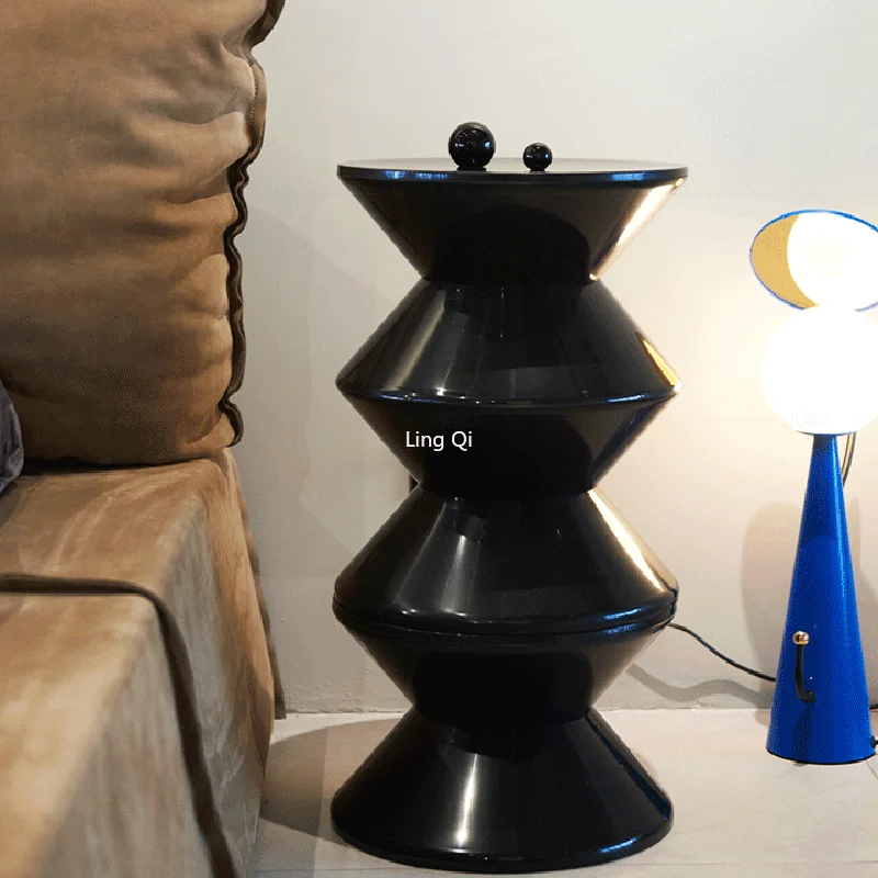 Lazy Design Astic Sgabello Vanity Nordic Round Fashion Floor Leisure Side Table Appartamento Creativo Dine Tabouret Mobili Per La Casa