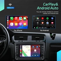 Podofo 7 ''6 + 128G autoradio pour VW/PASSAT/GOLF/SCIROCCO lecteur multimédia Navigation Carplay Android Auto WIFI BT RDS Audio de voiture 4