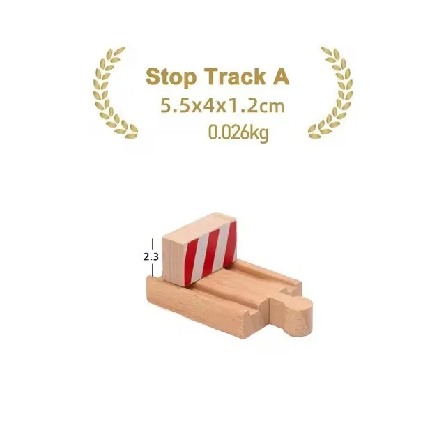 Premium Beech Wood Railway Train Track Accessories for Children’s Educational Play