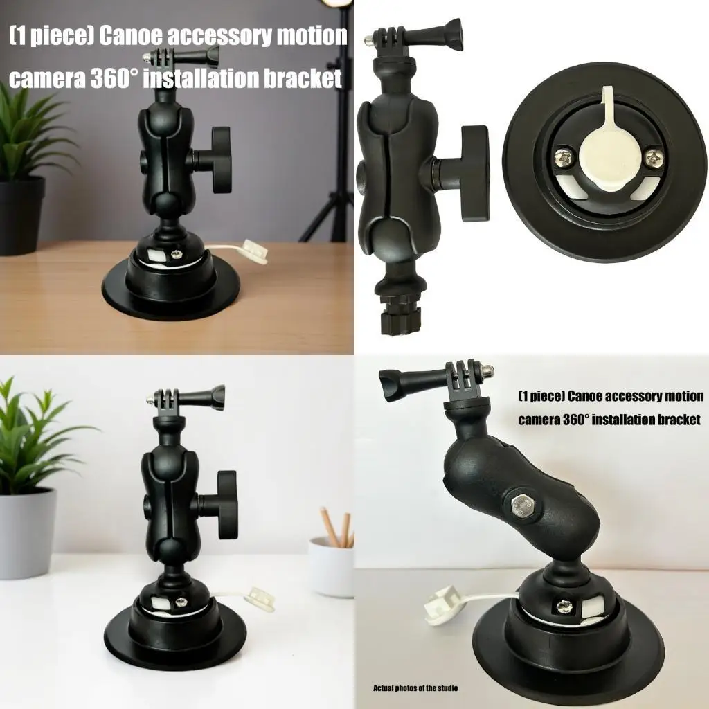 31BE 부식 방지 카약 카메라 마운트 조정 가능한 카약 부드러운 액션 캠 부착..