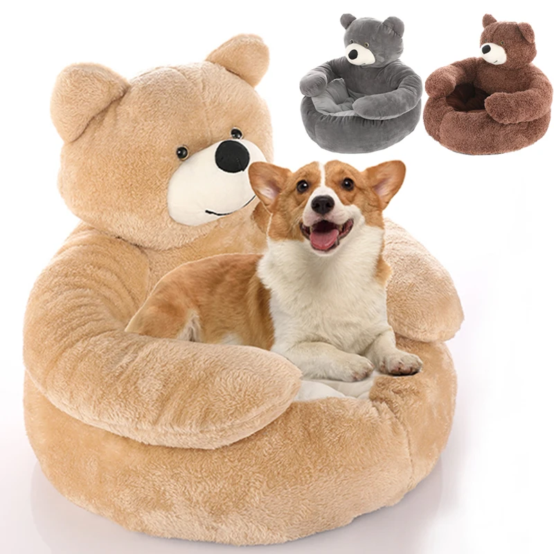 

Little Bear Pet Cat Bed Mat Winter Warmth for Small Medium Large Dogs Removable for Cleaning Puppy Cushion Super Soft Claming
