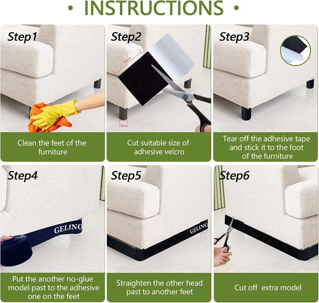 3/6M Toy Blocker Adhesive Strap Dustproof Stopper Prevents Pet Toys From Entering Sofa Bottom