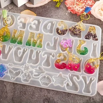 Reverse Alphabet Resin Mold Set 1