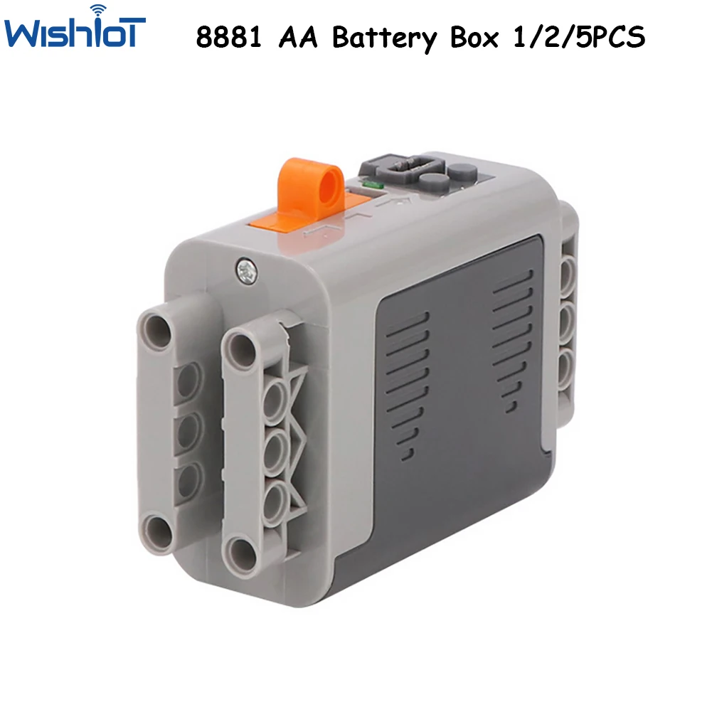 1/2/5 MOC 8881 AA Battery Box Multi Power Functions Tool Power Functions Technical Parts Compatible with Legoeds Building Blocks new differentials gears moc technical modification parts compatible with legoeds building blocks 42143 69761 69762 65414 6589