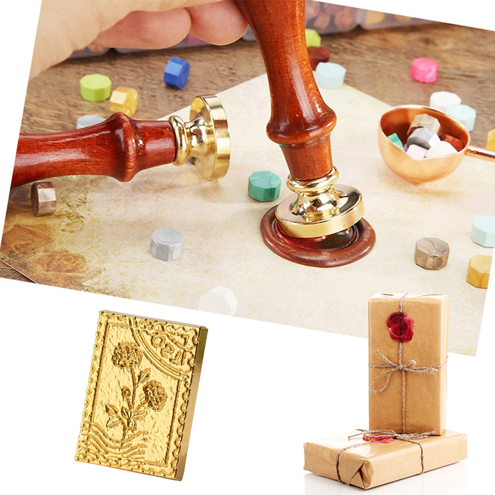 Special-shaped Stamps Print Head Classic Vintage Wax Sealing Head DIY Manual Account Invitation Envelope for Gift Scrapbooking