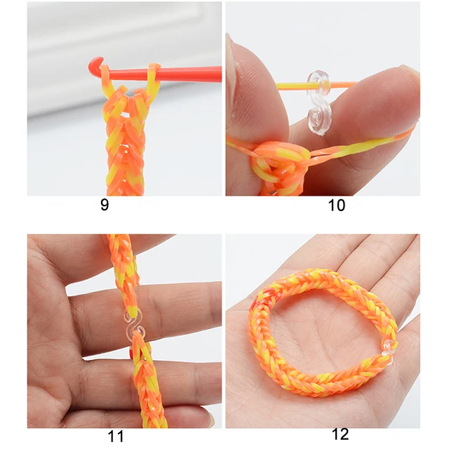 600-1800 Colored Rubber Band Bracelet Making Kit Rubber Band Filling Kit  Children Bracelet Knitting Kit DIY Handmade Toys - AliExpress