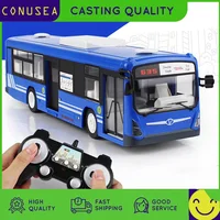 Double E RC Bus 1/14 Radio Controlled Truck Model Open Door Tour Bus with Sound and Light Electronic Truck Kid Toy for Children 1