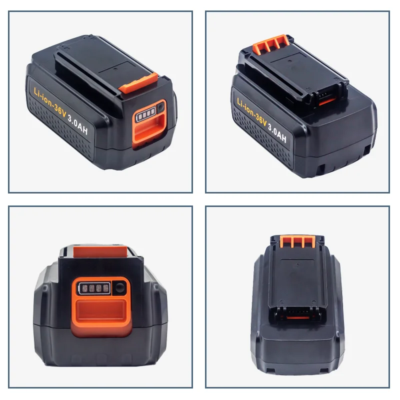 40V 5000mah Replacement Li-ion Battery Cordless Power Tools for Black Decker  LBX2040 BL2036 LBXR36 Rechargeable Batteries Pack - AliExpress