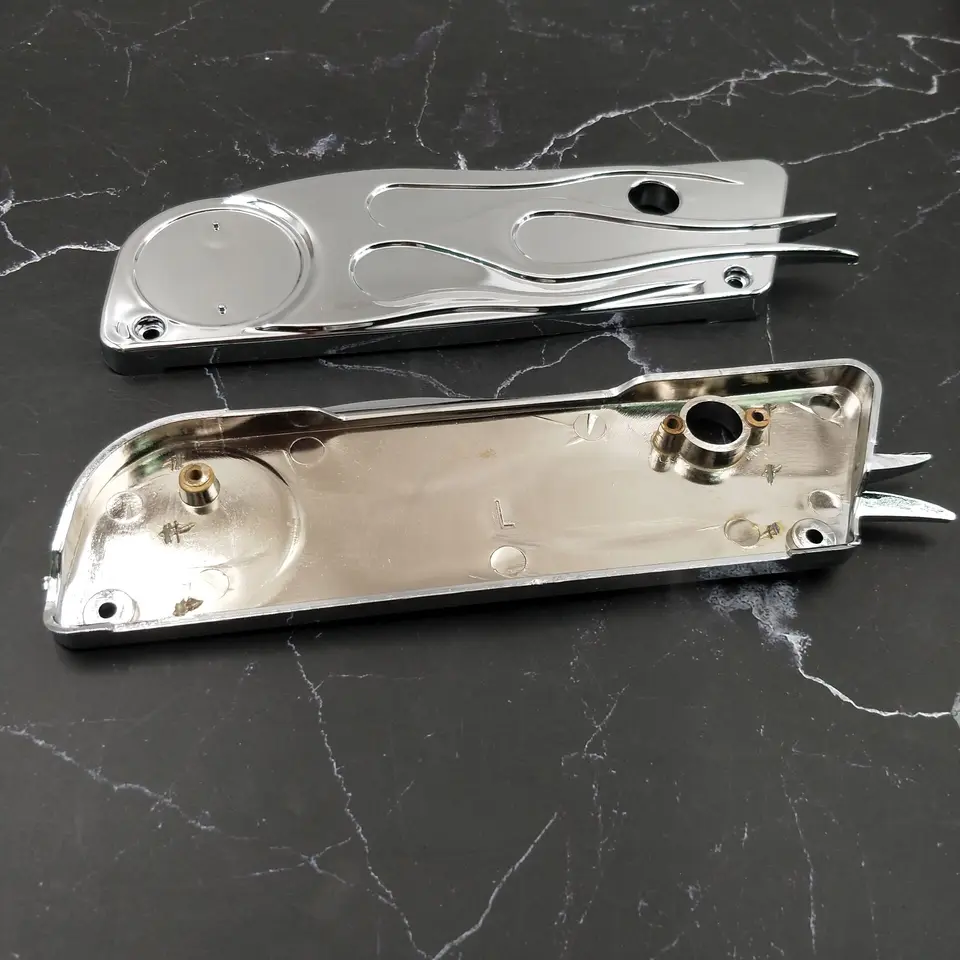 Chrome Billet Saddle Bag Latch Covers For 1993-2013 Harley Street Glide & Touring Models – Aluminum, Left & Right Set - View #3