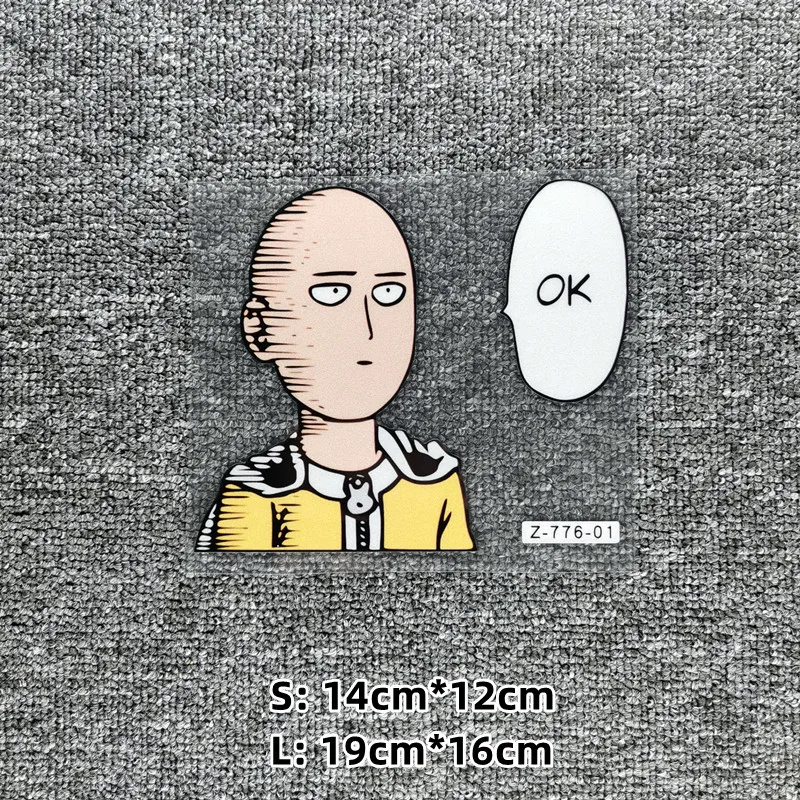 Furry Sticky Funny Saitama Anime Car Sticker Decal ONE PUNCH MAN Car  Accessories Bumper Helmet Trunk Mazda Stickers - AliExpress