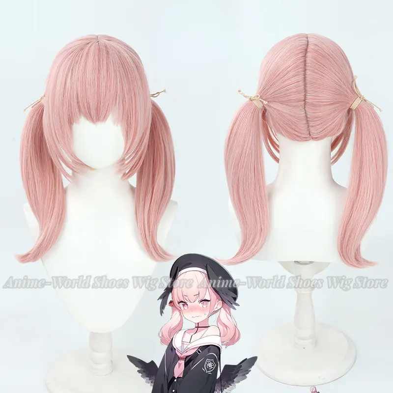 

Game Blue Archive Shimoe Koharu Ponytail Pinkl Wig Cosplay Heat Resistant Synthetic Hair Halloween Party Carnival +Free Wig Cap