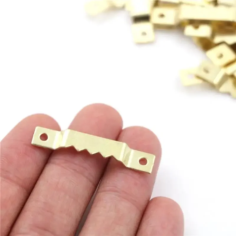 Wall Hooks 50pcs Small Sawtooth Picture Hanger Set Canvas Hanging Kit Hanging Hooks with Screw for Home Decoration Photo Painting Crafts