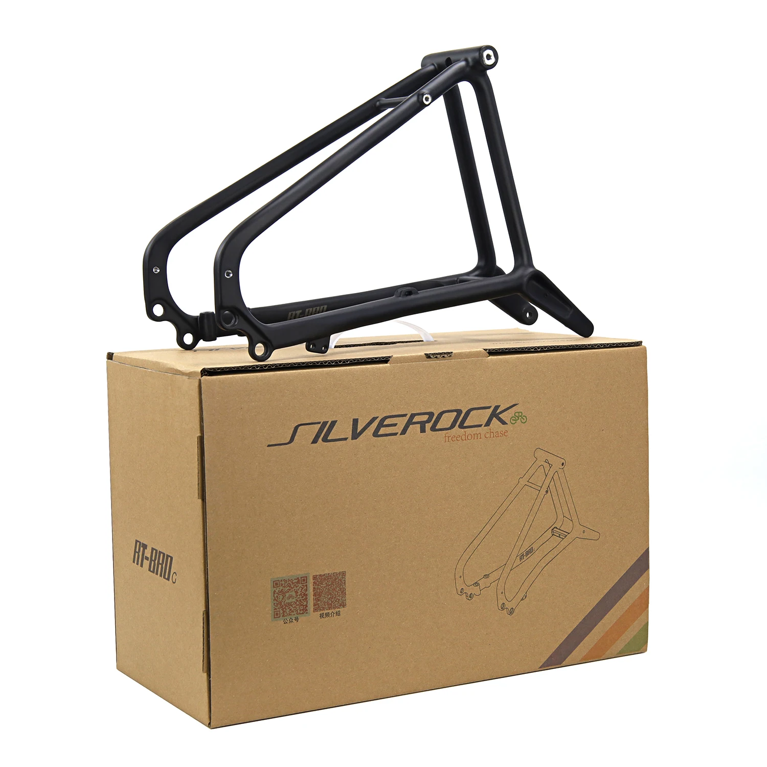 SILVEROCK GLINE Carbon-Hinterdreieck 20 Zoll Scheibenbremse Steckachse M12 x 100 mm für Brompton GLINE Trifold Faltrad – Detail 18