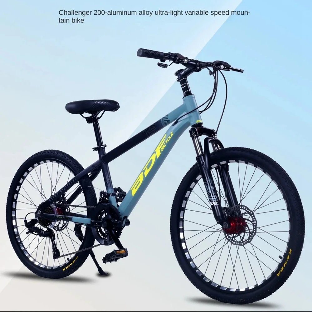 

20/24/26 inch children's bicycle shock absorption variable speed Mountain Bike double disc brake Cross Country Bike student MTB