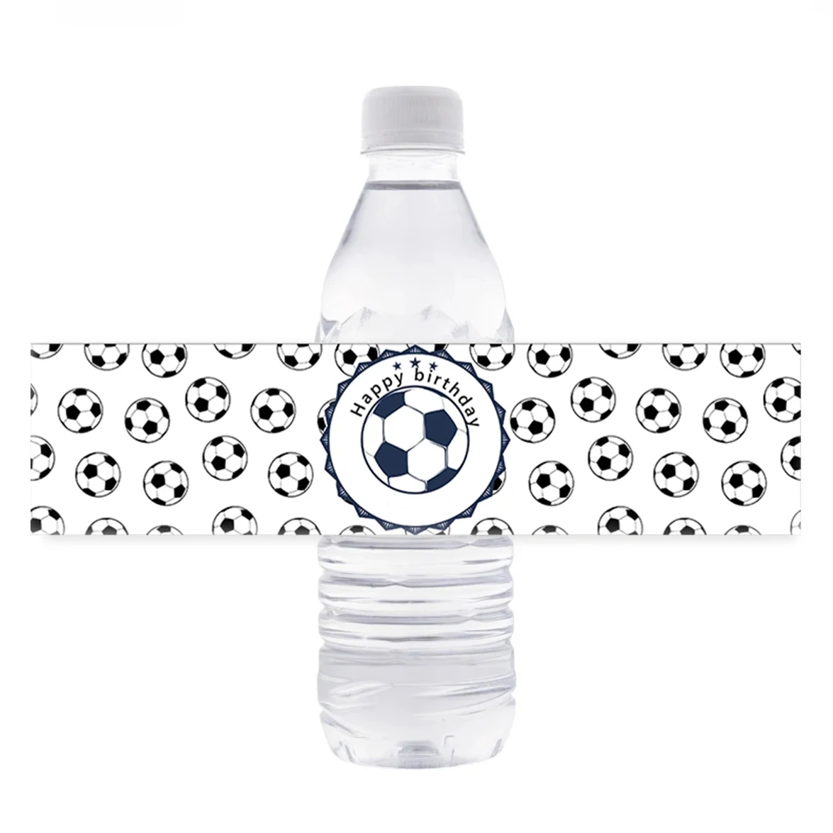 20PCS Soccer Party Bottle Wraps Labels Customize Birthday