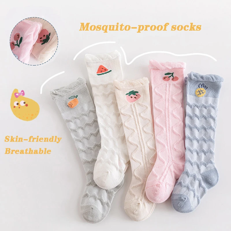 Baby Socks Cotton Girls Tights Princes Bowknet Baby Boy Pantyhose Summer Spring Autumn New Style Trousers Lace Mosquito-proof Socks Breathe