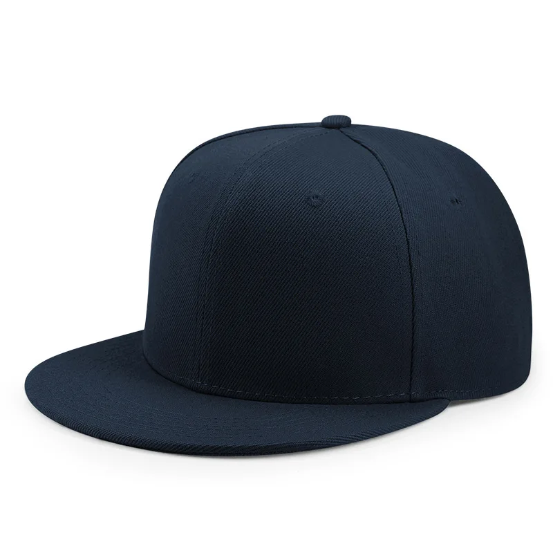 Baseball Caps For Men Women Unisex Hip Hop Solid Color Flat Brim Snapback Hats For Women Spring Summer Sun Hat Street Dance Kpop - 3