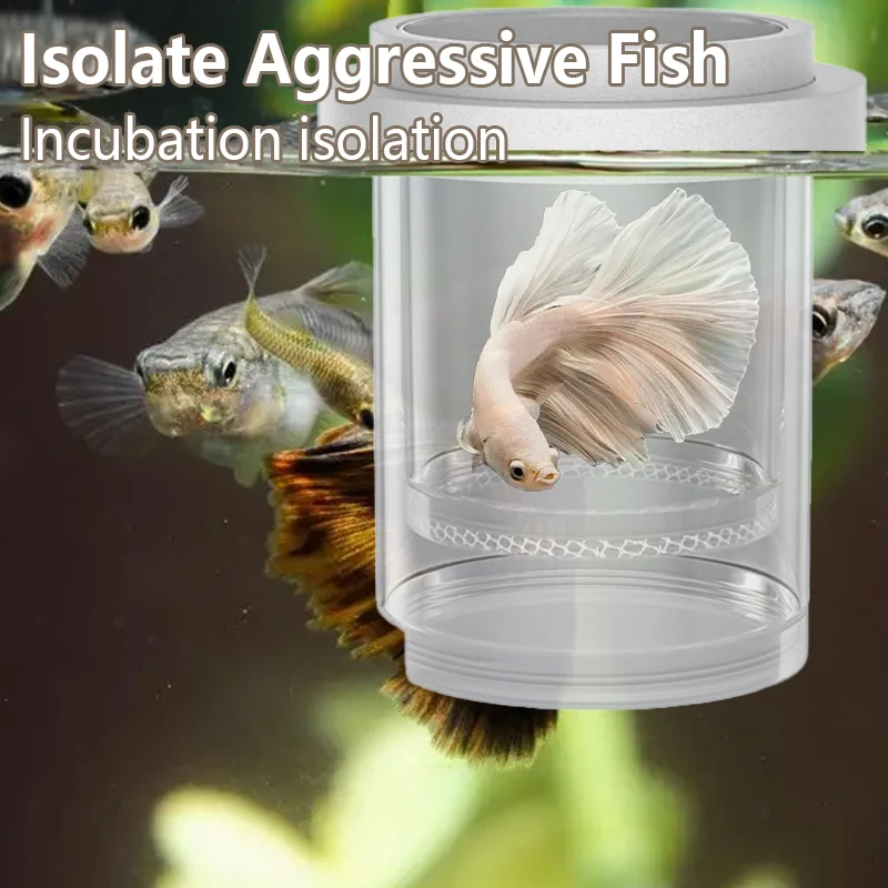 Floating Fish Breeding Isolation Box Aquarium Mesh Hatchery Fish Tank Breeder Boxs for Baby Betta Shrimp Clownfish Guppy