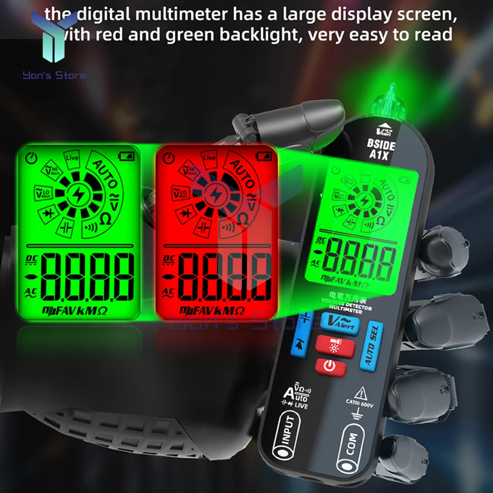 Digital Multimeter Multimeter Tester 1Set BSIDE A1X Mini LCD Digital