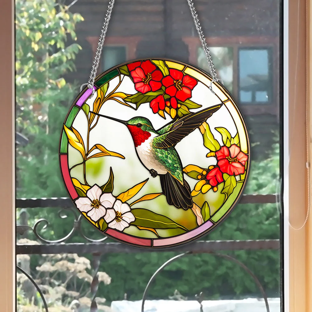 

Hummingbird Acrylic Sign Pendant Hummingbird Hanging Ornament Hummingbird Pendant