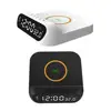 Wireless Charging Station Versatile 3-in-1 Wireless Charger Fast 15w Charging Digital Alarm Clock Temperature for Devices 5