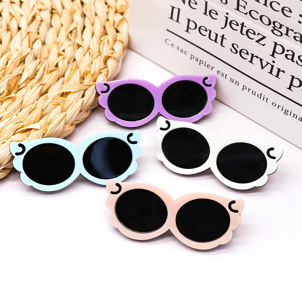 

Fashion Pet Sunglasses Shape Hairpin Hair Clip Hair Accessories Pet Grooming Barrettes for Dog Cats Hairclips Girls Pet Supplies