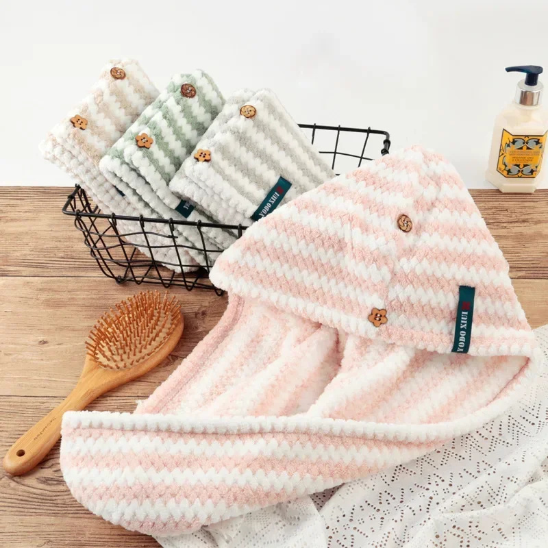 

Шапочка для сухих волос, японская шапочка для сухих волос, шарф, впитывающая Плотная шапочка для душа с длинными волосами, полотенце для сухих волос.