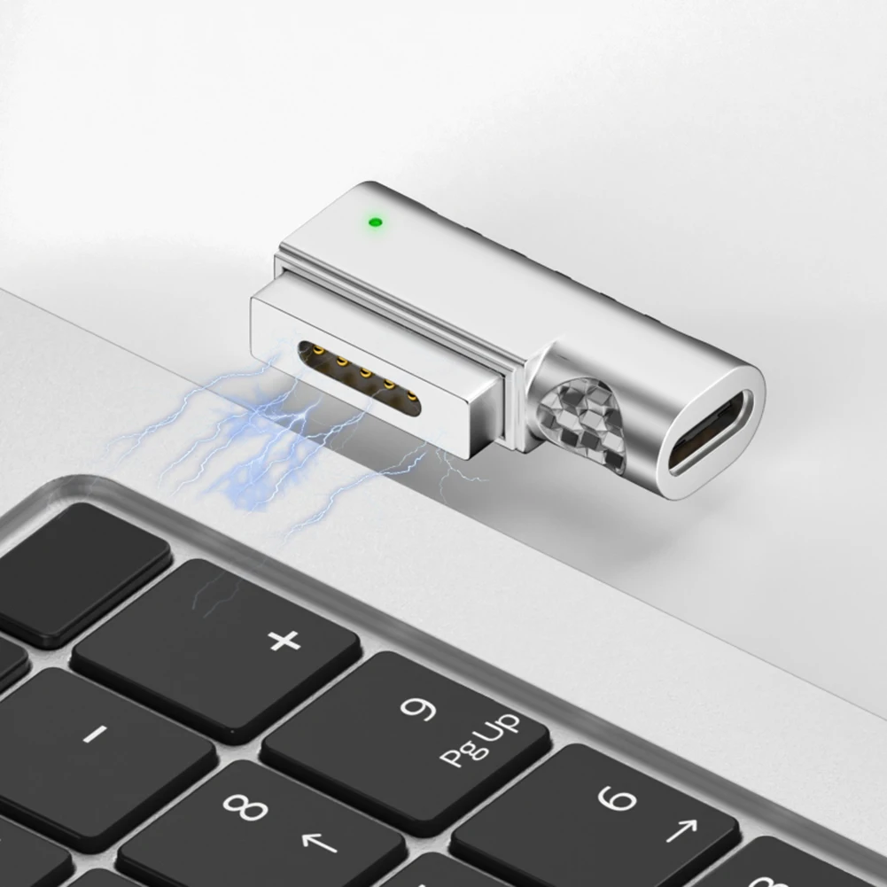 Power Adapter Type C Magnetic USB PD Adapter Connector for Apple Magnetic 1 2 MacBook Air/Pro Plug Converter Quick Charge Charger