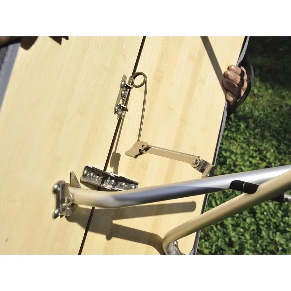 Camping Tables，Single Action Table Low, LV-100TR, Made of Laminated Bamboo, for Indoor Outdoor Use