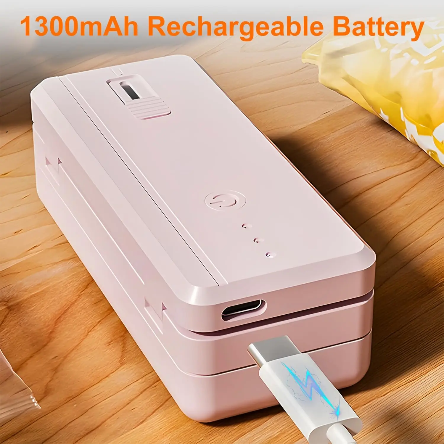 Portable 2-in-1 Mini Bag Sealer with Heat Seal & Cutter Magnetic Handheld Chip Bag Sealer for Snacks Candies Food Storage 6