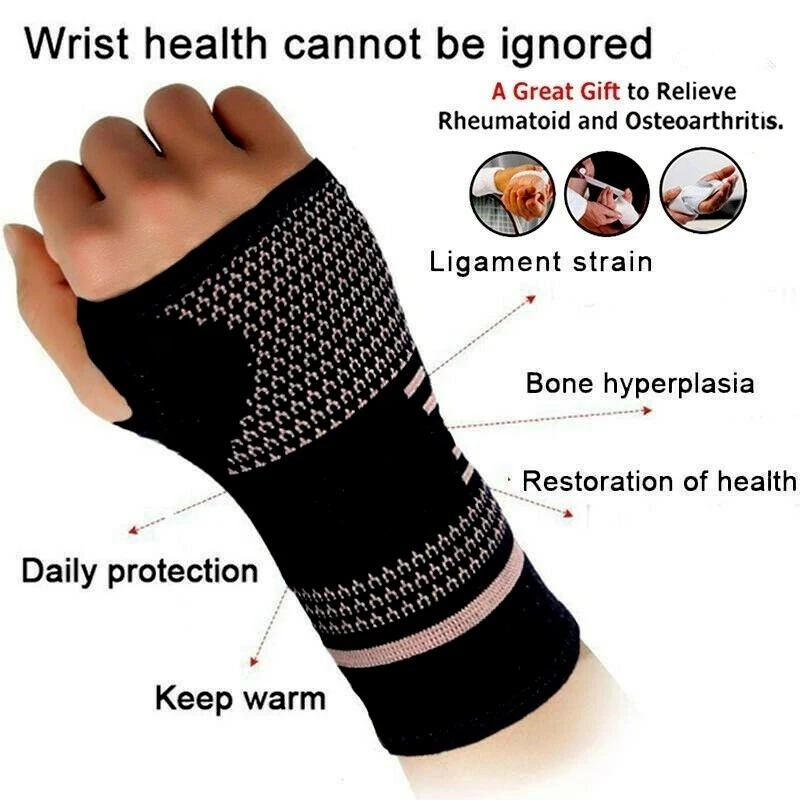 Wrist Straps 1pc Lifting Professional Sports Compression Wrist Guard Arthritis Brace Sleeve