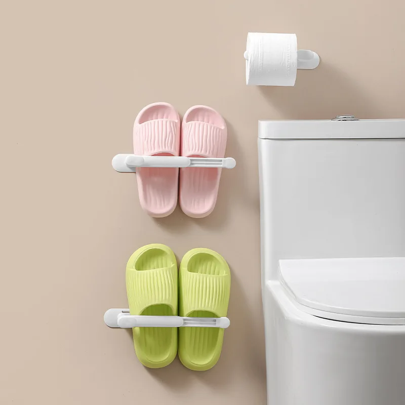 L-Shape Scalable Hat Holder Wall Hanging Hair Rope Coat Towel Organizer Rack Kitchen Bathroom Storage Hooks