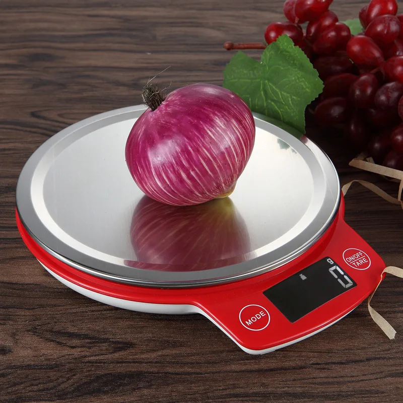 Stainless Steel Kitchen Scale 5kg Digital Display Show Weight in Grams Ounces Greater Goods Food Balance