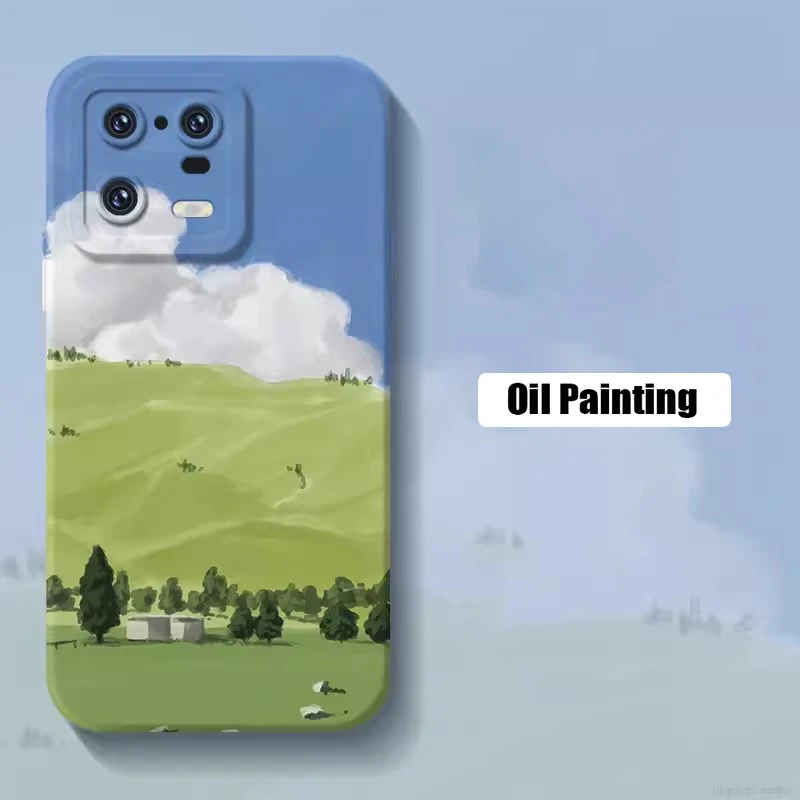 Watercolor Landscape Soft Phone Case Cover