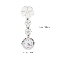 Montre à pince pour infirmière pour femme, montre à pince pour infirmière, montre à pince pour infirmière, blanc 2