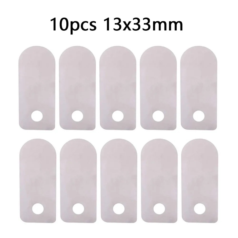 

10pcs Valve Plates Silver Aluminum Sheet Replacement For Silent Oil-free Machine Air Compressor Maintenance Accessories