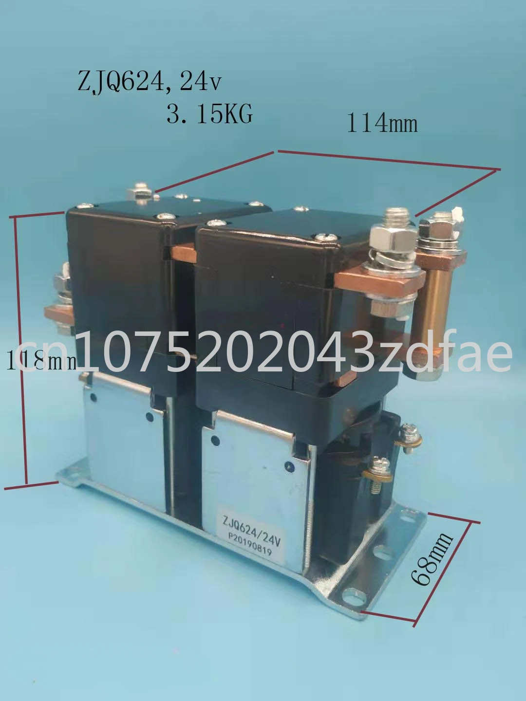 

Four-wheel Electric Vehicle DC Reverse Relay Reversing Contactor ZJQ648ZJQ300A-T/24/48V/72V