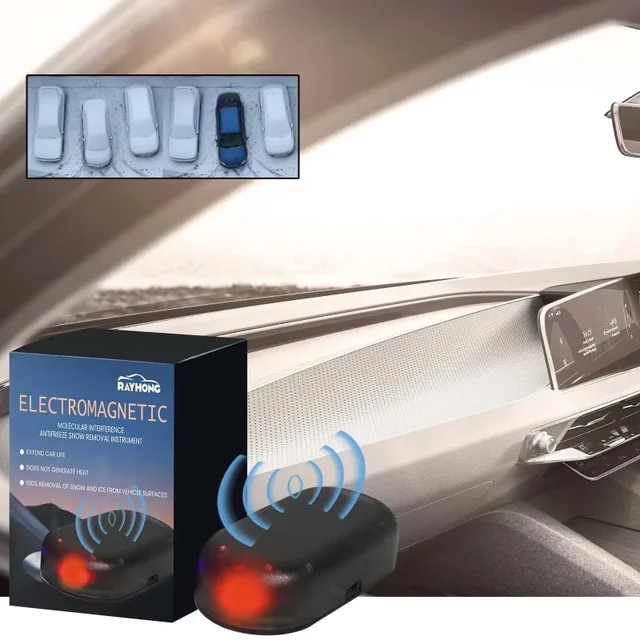 Instrument de dégivrage moléculaire à micro-ondes pour voiture, aromathérapie pour véhicule, dégivrage, antigel, outils de déneigement montés sur voiture 1
