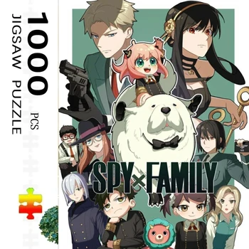 1000 pièces SPY FAMILY Puzzle d'anime japonais Décoration de la maison Jeux de puzzle pour adultes Divertissement familial Puzzles au sol Jouets éducatifs pour enfants 1