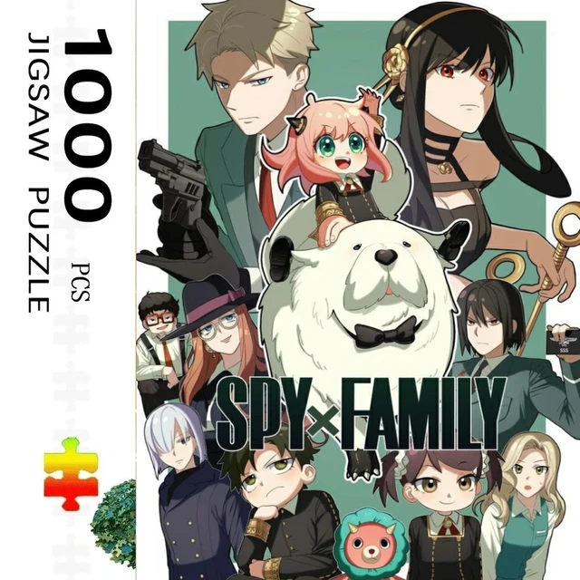 1000 pièces SPY FAMILY Puzzle d'anime japonais Décoration de la maison Jeux de puzzle pour adultes Divertissement familial Puzzles au sol Jouets éducatifs pour enfants 1