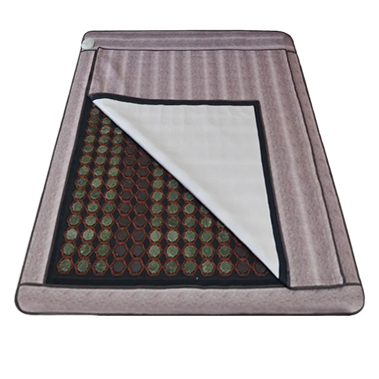

Factory Sales Magnetic Massage Bed Jade massage Mattress Heating Mat Super King Size Amethyst jade stone heating mat