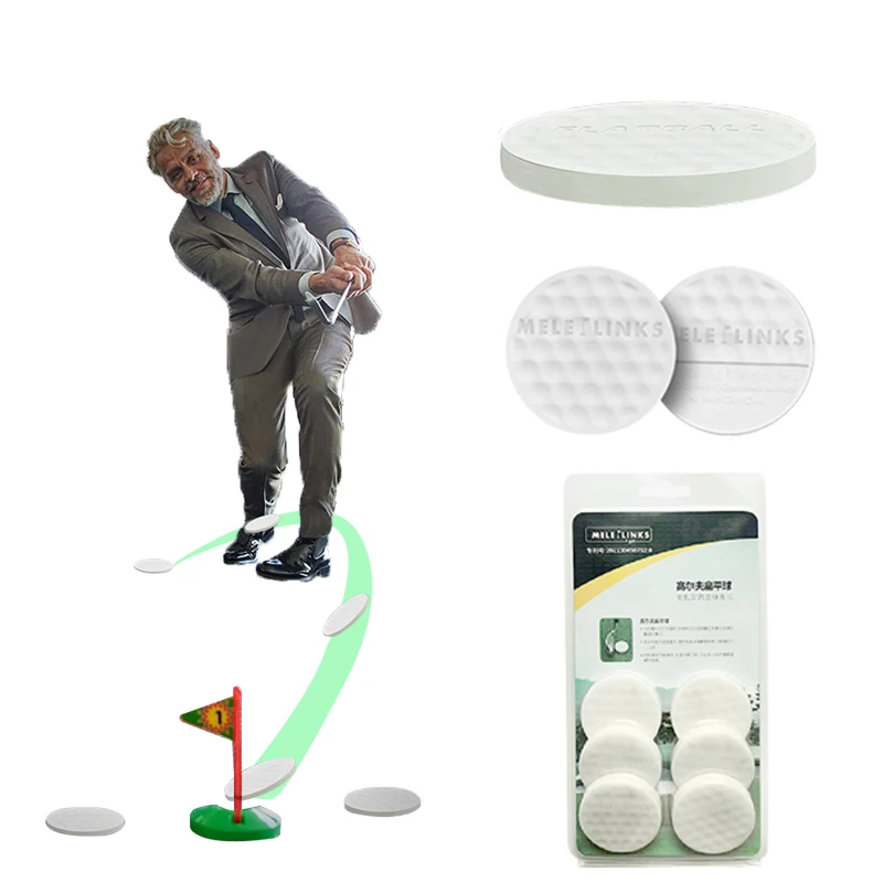 Golf Flat Ball Putting Practice Golf Balls Portable Flat Golf Balls