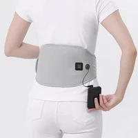 USB Electric Heating Waist Belt Massage Lumbar Support Warm Abdomen for Back Pain Relief Belt（Excluding Power Bank） 1