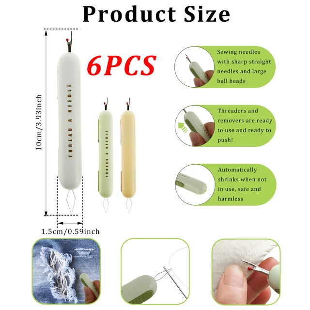 6Pcs Needle Threaders 6