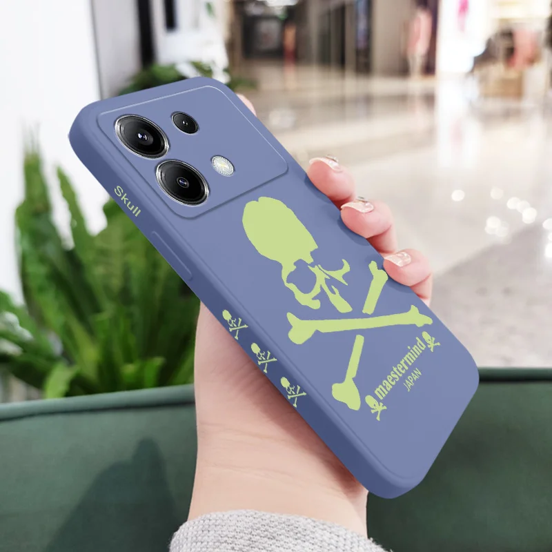 Luminous Skull Design Silicone Phone Case