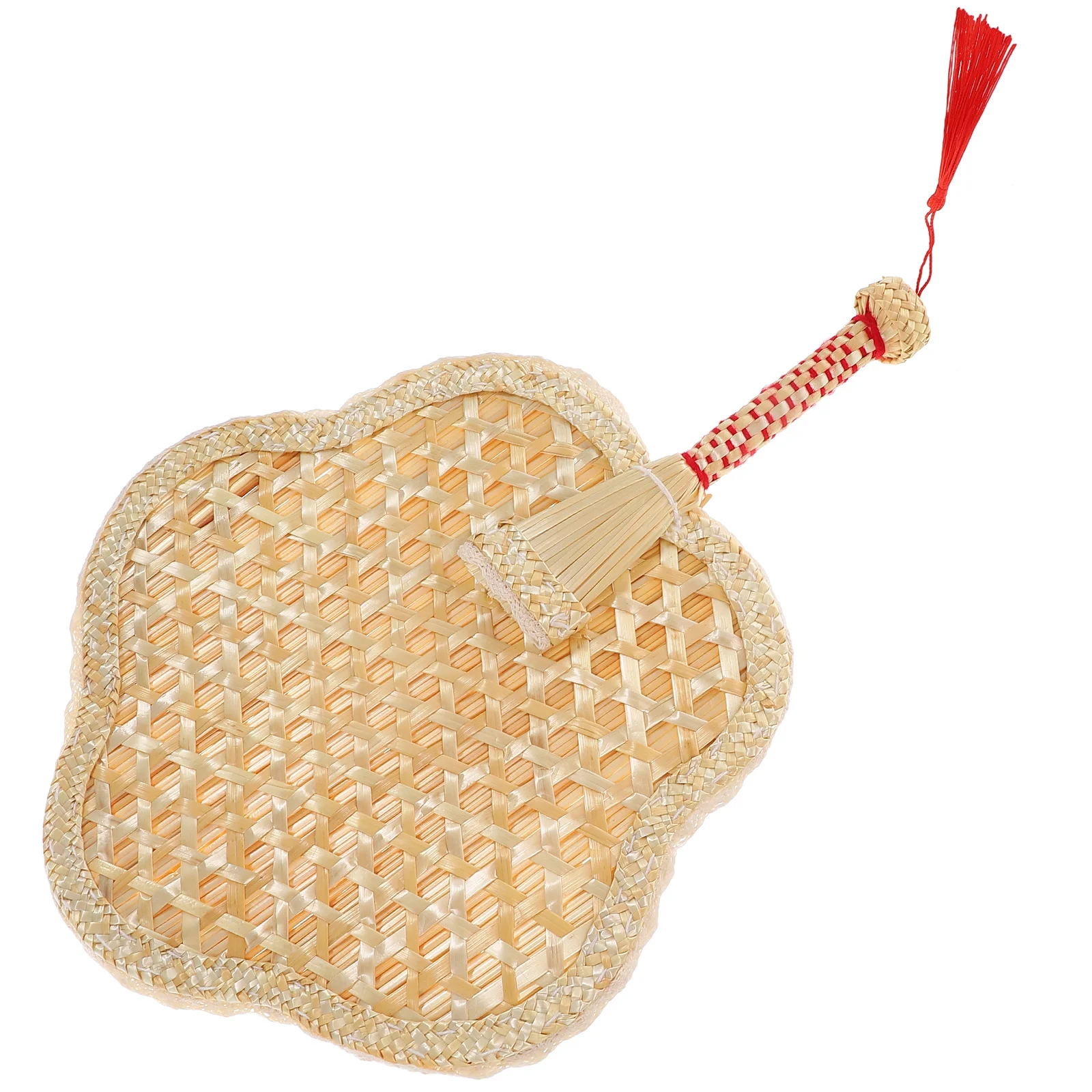 

Hand Fan Vintage Chinese Style to Weave Handheld Wall Decoration Cloth Summer Travel Natural Woven