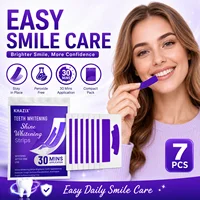 1/7 paires de bandes blanchissantes pour les dents, pour un sourire plus blanc, bandes dentaires flexibles faciles à appliquer pour les soins cosmétiques quotidiens 6