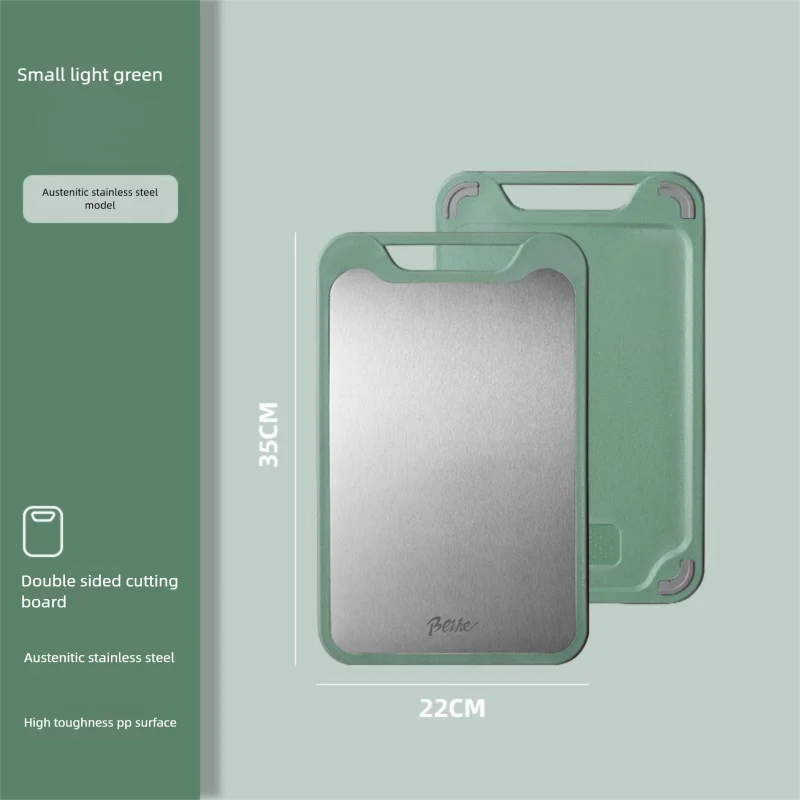 לוח חיתוך מולטיפונקציונלי דו צדדי מפלסטיק נירוסטה 304 לחיתוך ירקות ובשר